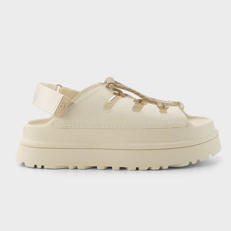 UGG(R) UGG(R) ＜アグ＞ プラットフォームトグルサンダル “GOLDENGLOW TOGGLE“ IVORY