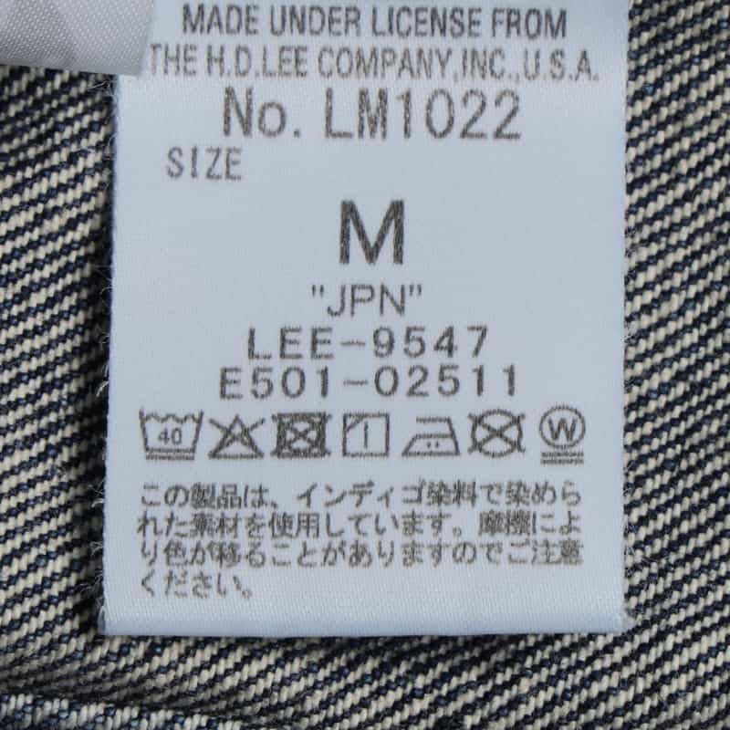LEE LEE＜リー＞ デニムジャケット"101-J" BLUE