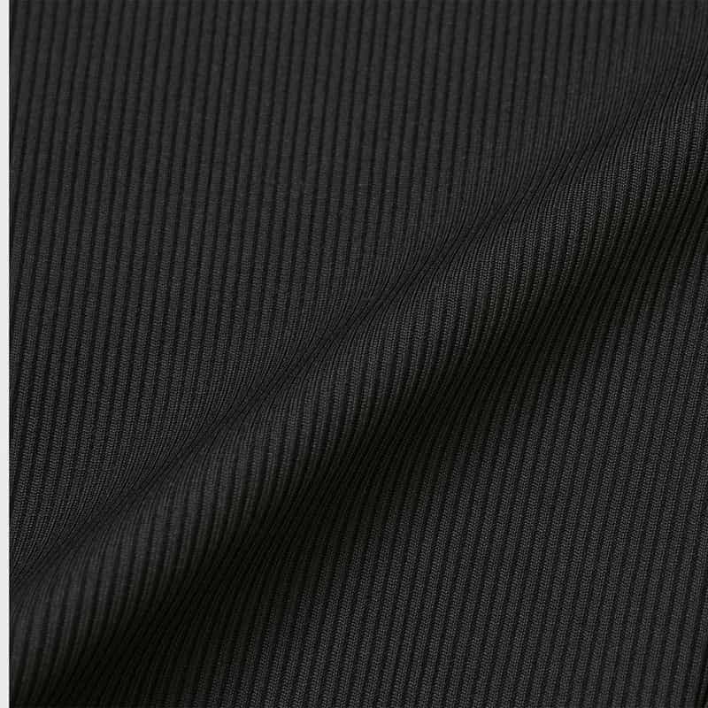 NYLORA NYLORA＜ナイロラ＞ フロントスリット入りフレアパンツ BLACK