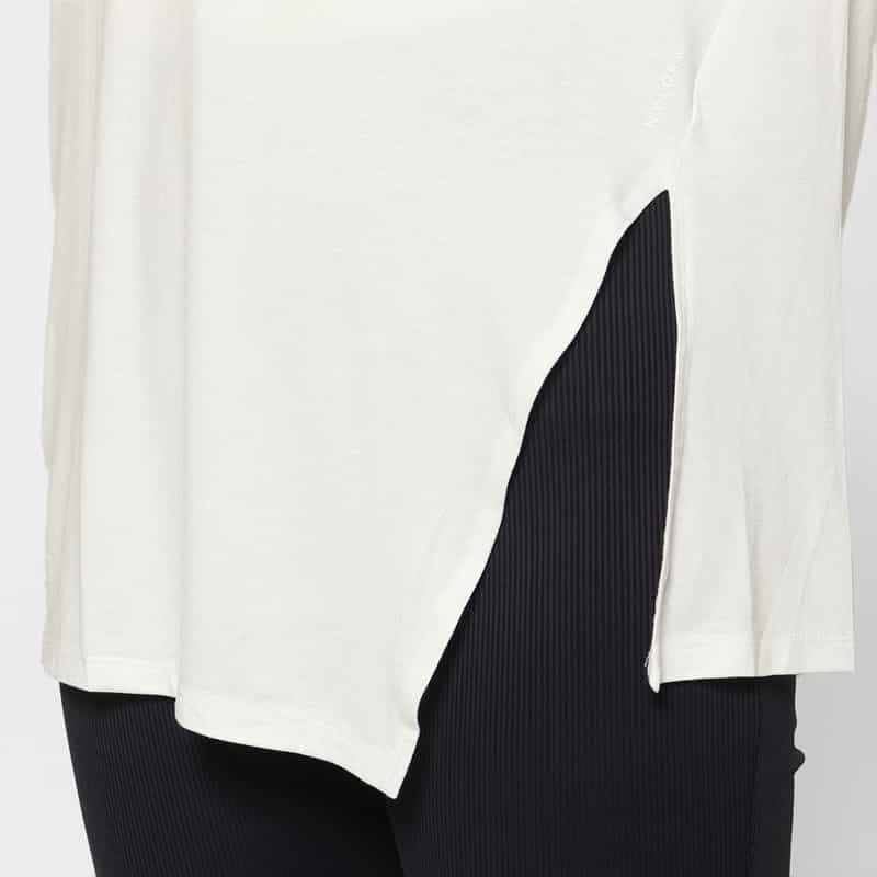 NYLORA NYLORA＜ナイロラ＞ シアー素材ロングスリーブカットソー WHITE