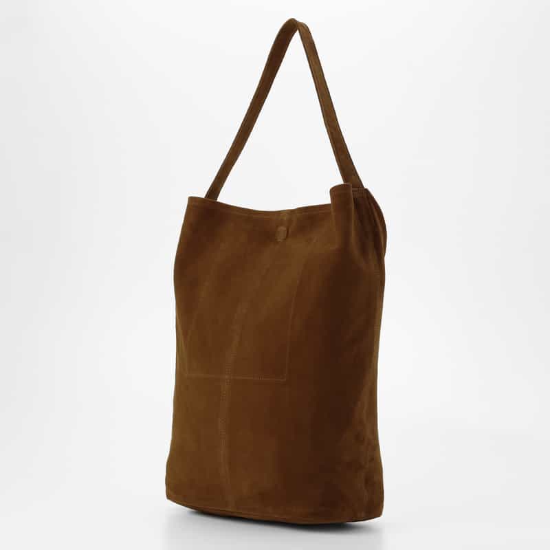 MORPHEE MORPHEE＜モルフェ＞ スエード素材ワンショルダーバッグ（L） BROWN