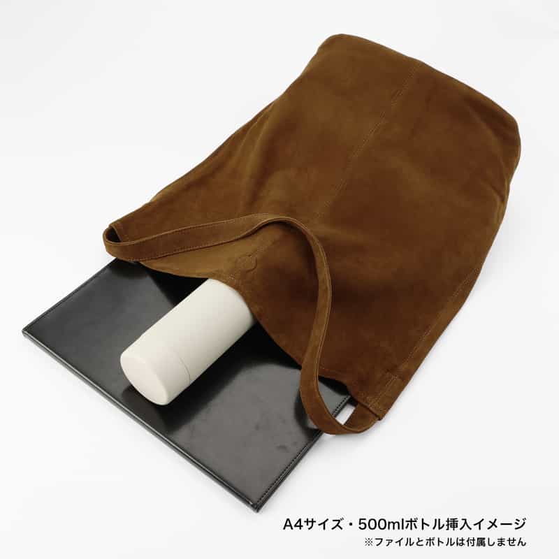 MORPHEE MORPHEE＜モルフェ＞ スエード素材ワンショルダーバッグ（L） BROWN
