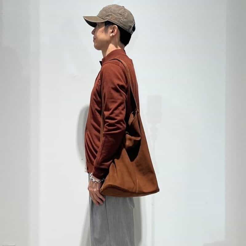 MORPHEE MORPHEE＜モルフェ＞ スエード素材ワンショルダーバッグ（L） BROWN