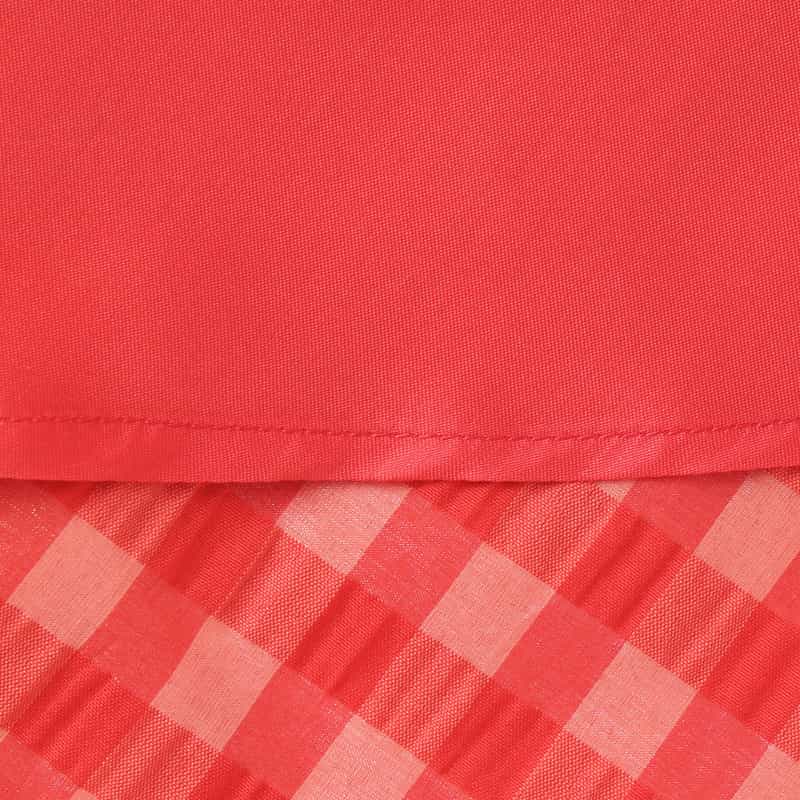 BARNEYS NEW YORK セットアップ ウォッシャブル ギンガムチェックロングスカート RED