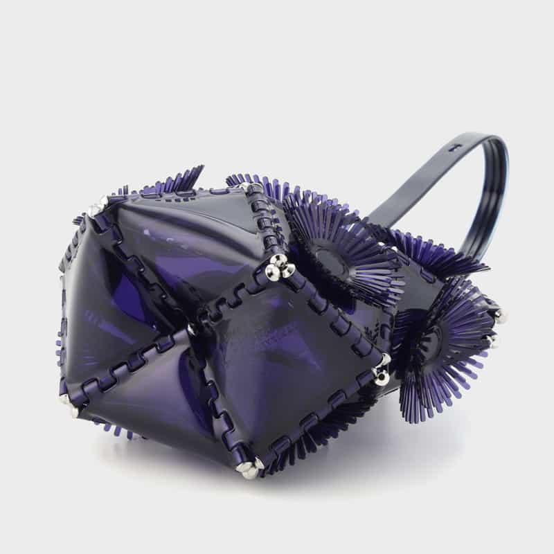 52 BY HIKARUMATSUMURA 52 BY HIKARUMATSUMURA＜ゴジュウニ バイ ヒカルマツムラ＞ バケットバッグ"SABOTEN" NAVY