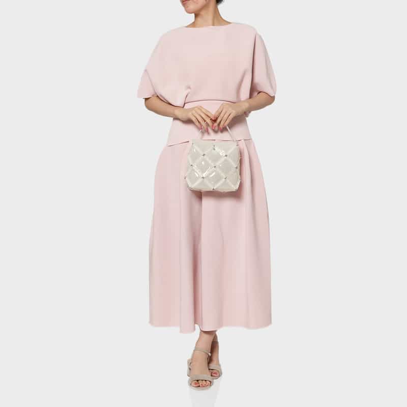 52 BY HIKARUMATSUMURA 52 BY HIKARUMATSUMURA＜ゴジュウニ バイ ヒカルマツムラ＞ ハンドバッグ"BOAT" WHITE