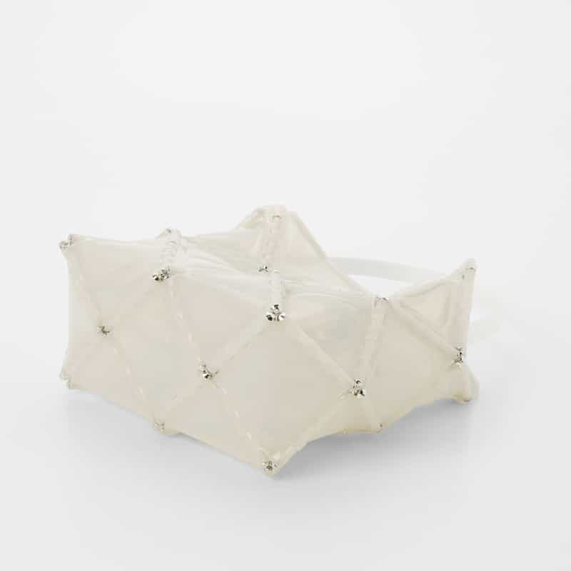 52 BY HIKARUMATSUMURA 52 BY HIKARUMATSUMURA＜ゴジュウニ バイ ヒカルマツムラ＞ ハンドバッグ"BOAT" WHITE