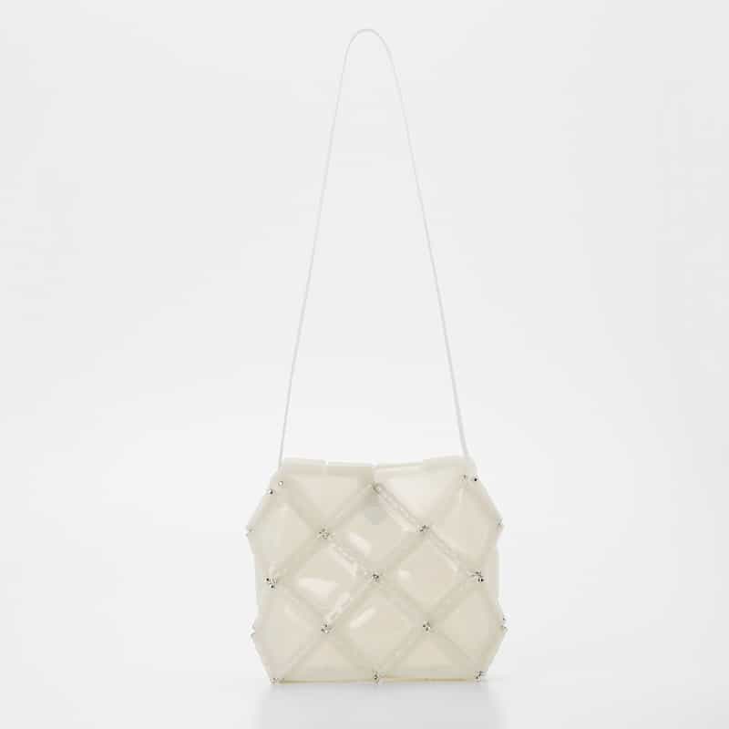 52 BY HIKARUMATSUMURA 52 BY HIKARUMATSUMURA＜ゴジュウニ バイ ヒカルマツムラ＞ ハンドバッグ"BOAT" WHITE