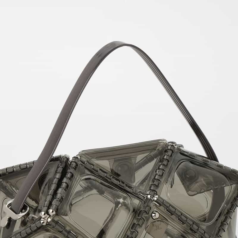 52 BY HIKARUMATSUMURA 52 BY HIKARUMATSUMURA＜ゴジュウニ バイ ヒカルマツムラ＞ ハンドバッグ "CANDY M" GRAY