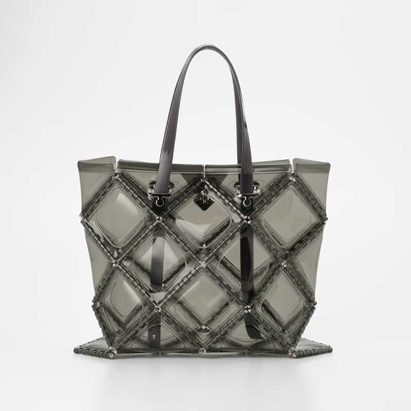 52 BY HIKARUMATSUMURA 52 BY HIKARUMATSUMURA＜ゴジュウニ バイ ヒカルマツムラ＞ トートバッグ "FLAT TOTE" GRAY