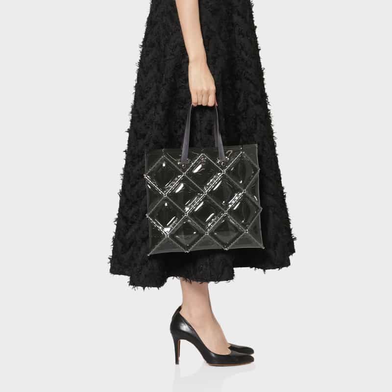 52 BY HIKARUMATSUMURA 52 BY HIKARUMATSUMURA＜ゴジュウニ バイ ヒカルマツムラ＞ トートバッグ "FLAT TOTE" GRAY