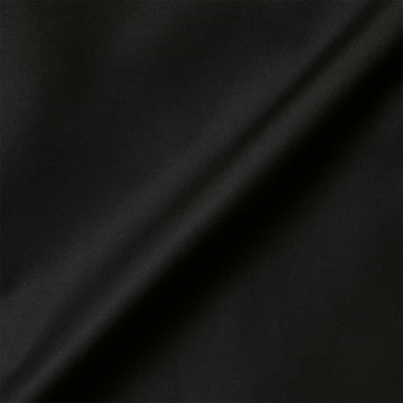 BARNEYS NEW YORK バイカラー タフタ素材オフショルダードレス BLACK