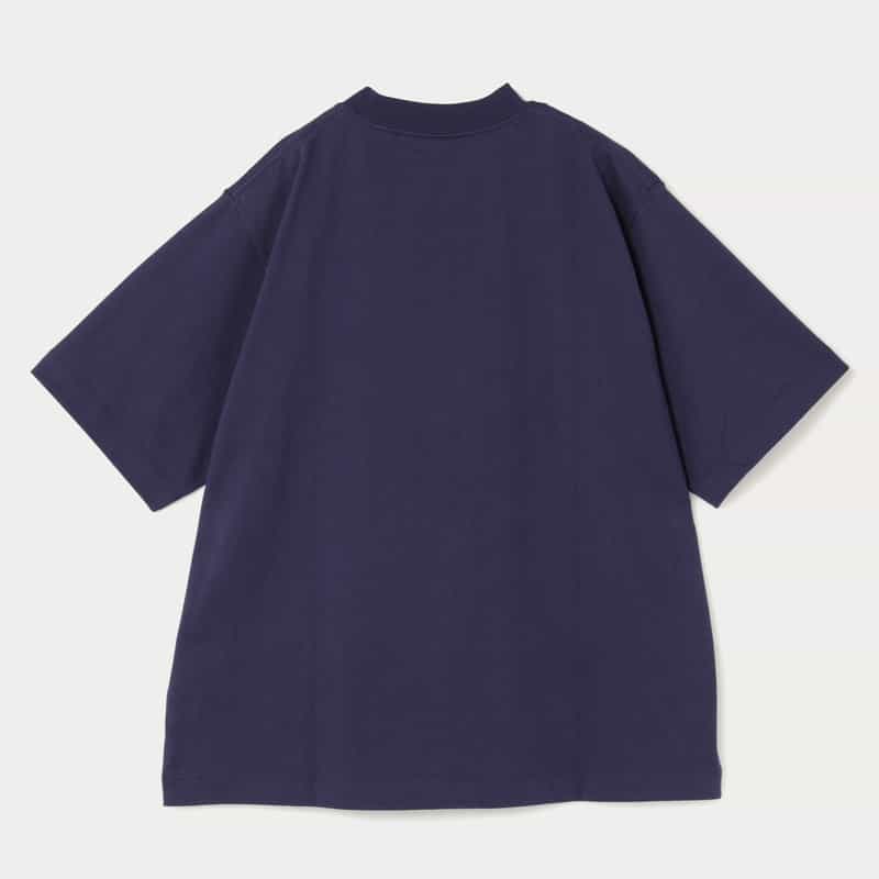 LQQK STUDIO LQQK STUDIO＜ルックスタジオ＞ ロゴ入りプリントTシャツ BLUE