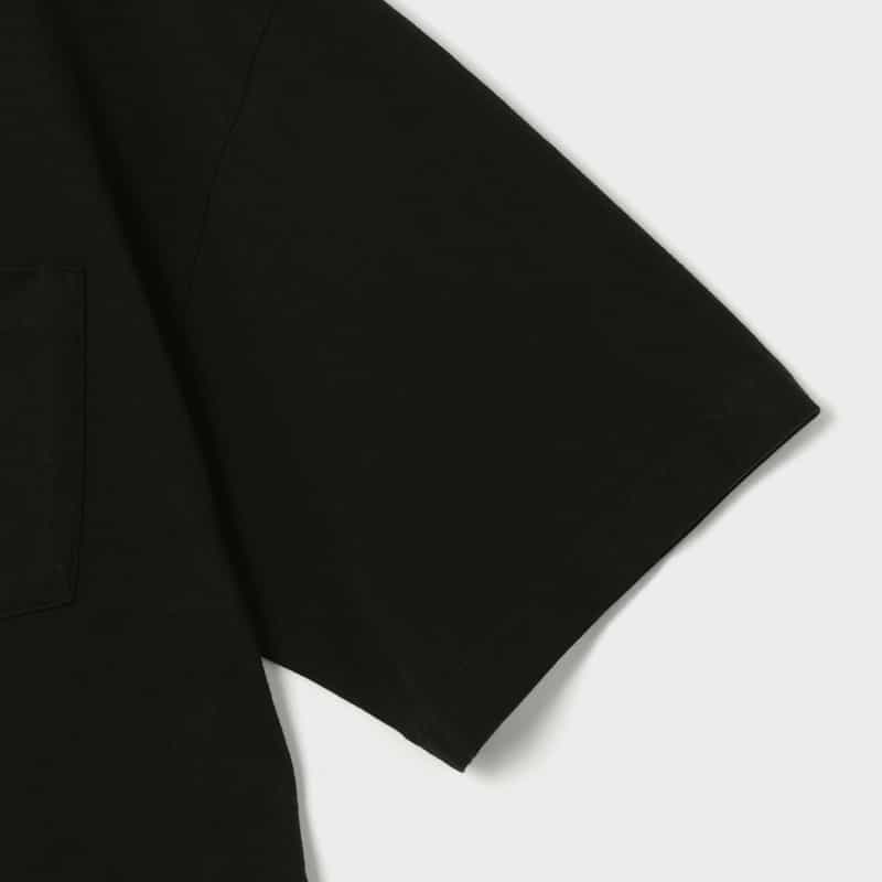 LQQK STUDIO LQQK STUDIO＜ルックスタジオ＞ ロゴ入りプリントTシャツ BLACK