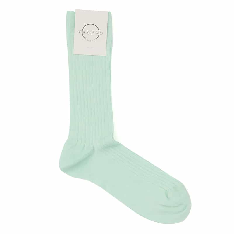 CASIANO CASIANO＜カジアーノ＞ リブソックス LIGHT GREEN