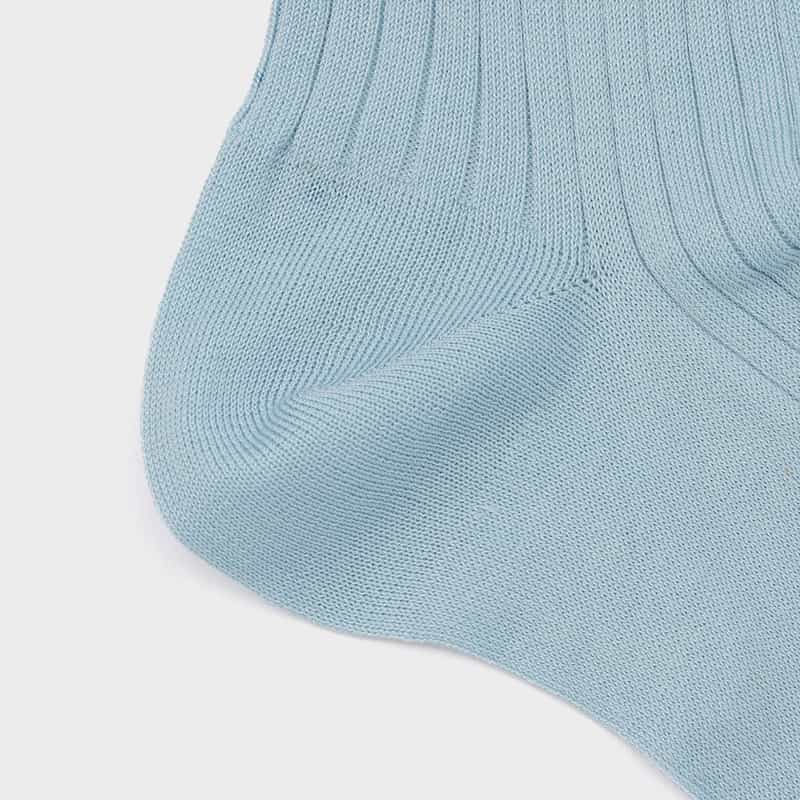 CASIANO CASIANO＜カジアーノ＞ リブソックス LIGHT BLUE