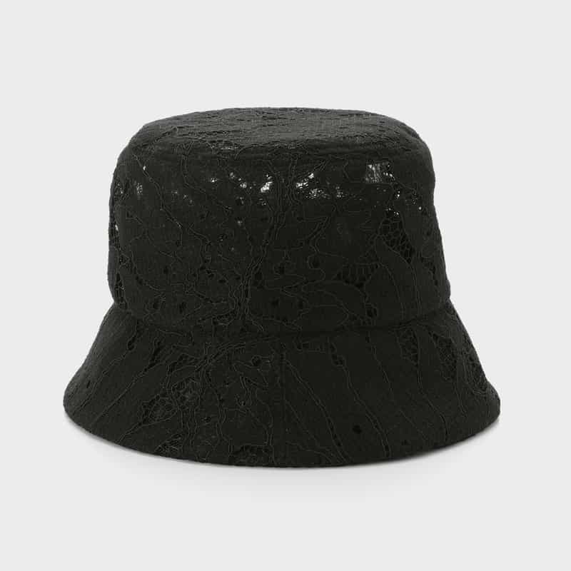 ENTWURFEIN ENTWURFEIN ＜エントワフェイン＞ レース素材バケットハット BLACK
