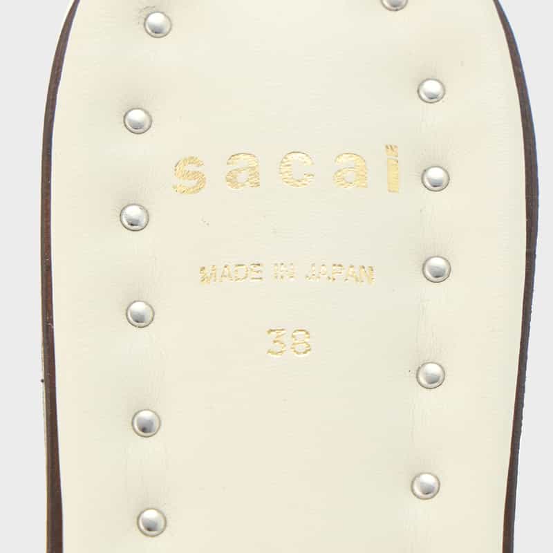 SACAI SACAI＜サカイ＞ レザーサンダル WHITE