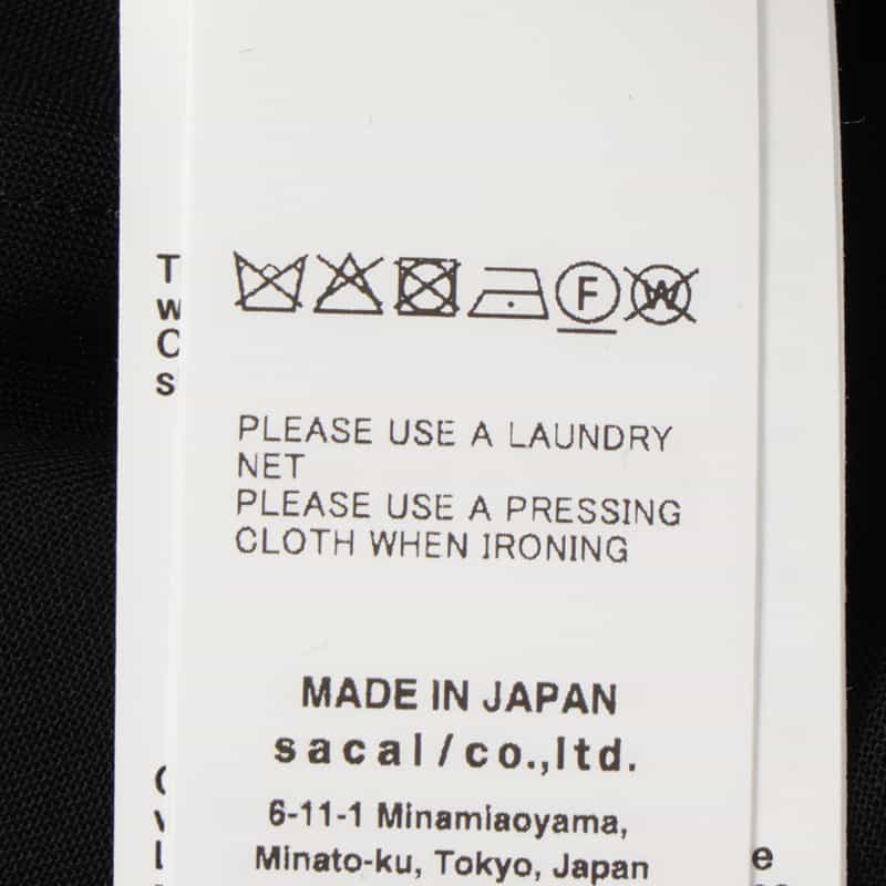 SACAI SACAI＜サカイ＞ コンビネーションデニムショーツ BLACK