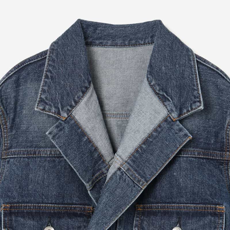 SACAI SACAI＜サカイ＞ ダブルブレストデニムジャケット BLUE