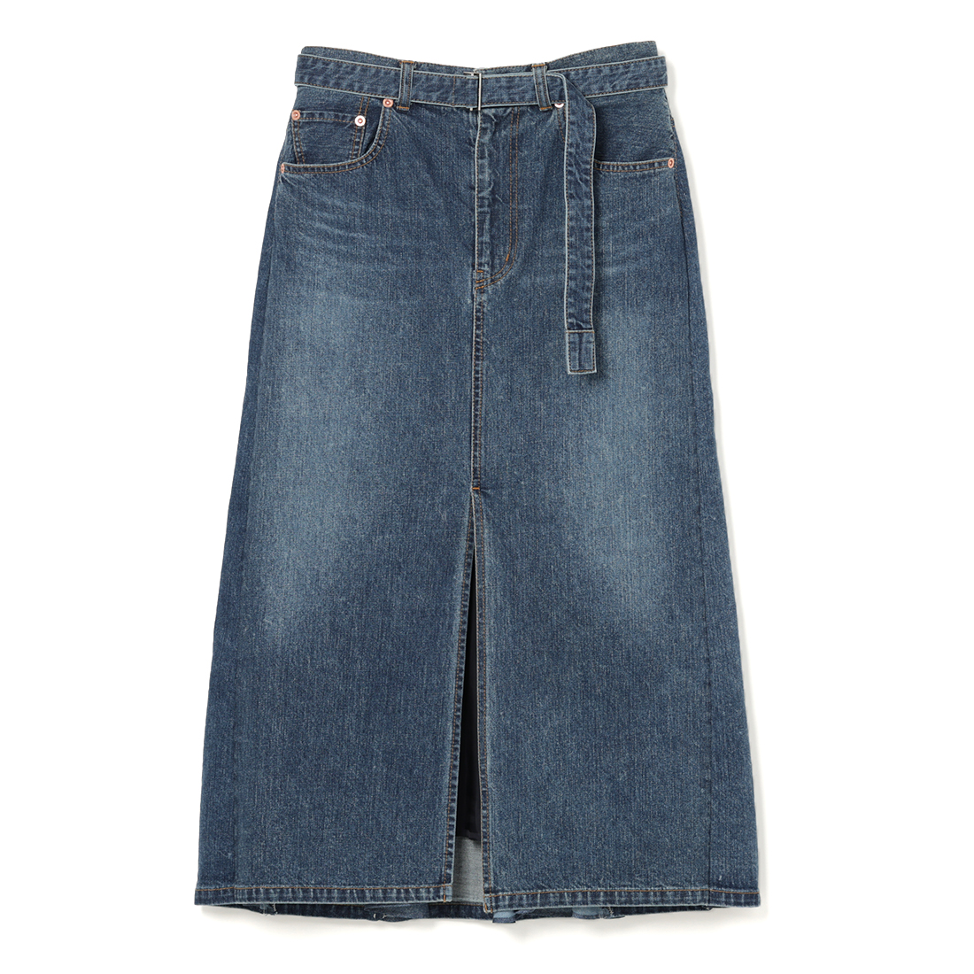 SACAI＜サカイ＞ プリーツ入りデニムスカート