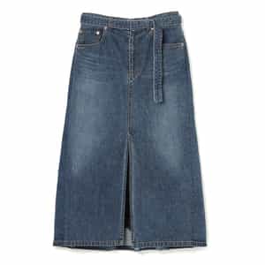 SACAI＜サカイ＞ プリーツ入りデニムスカート