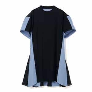 SACAI＜サカイ＞ コンビネーションショートスリーブニットドレス