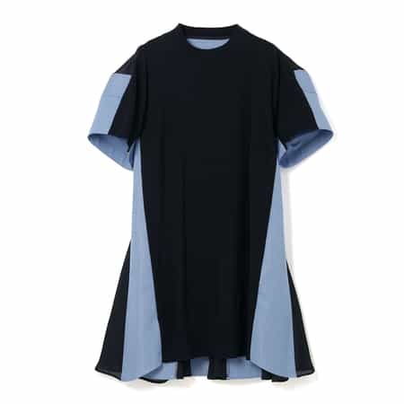 SACAI＜サカイ＞ コンビネーションショートスリーブニットドレス