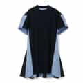 SACAI＜サカイ＞ コンビネーションショートスリーブニットドレス