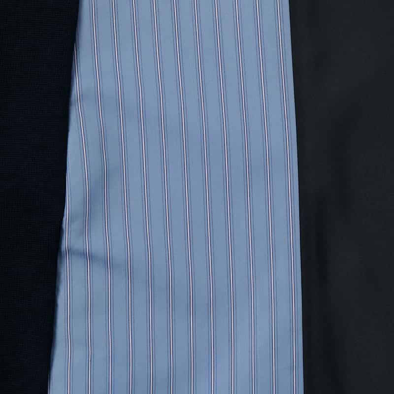 SACAI SACAI＜サカイ＞ コンビネーションショートスリーブニットドレス NAVY