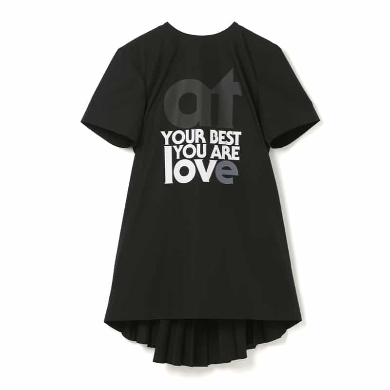 SACAI＜サカイ＞ バックプリーツ入りグラフィックドレス