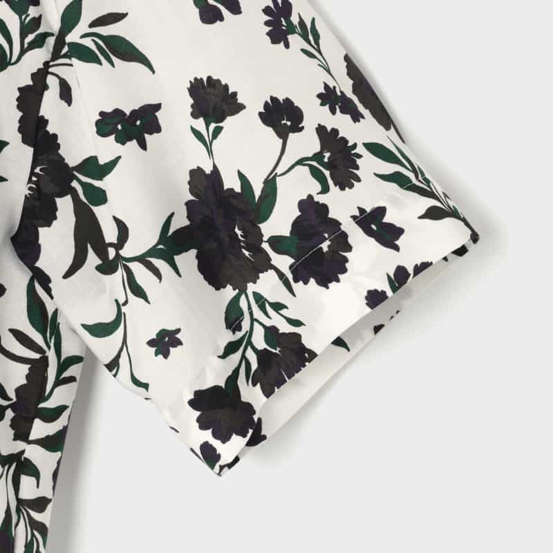 SACAI SACAI＜サカイ＞ フローラル柄カジュアルシャツ WHITE