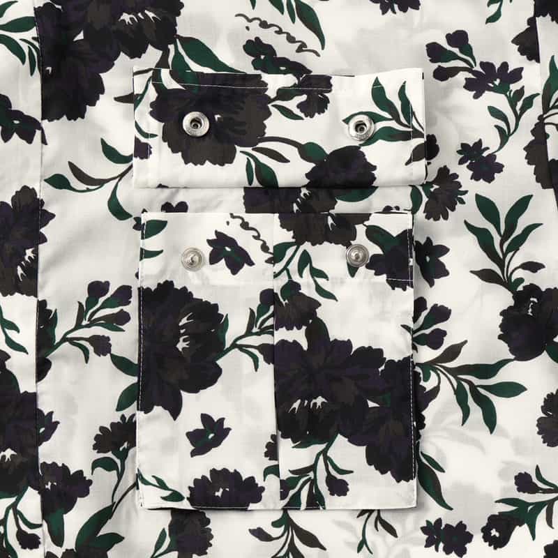 SACAI SACAI＜サカイ＞ フローラル柄カジュアルシャツ WHITE