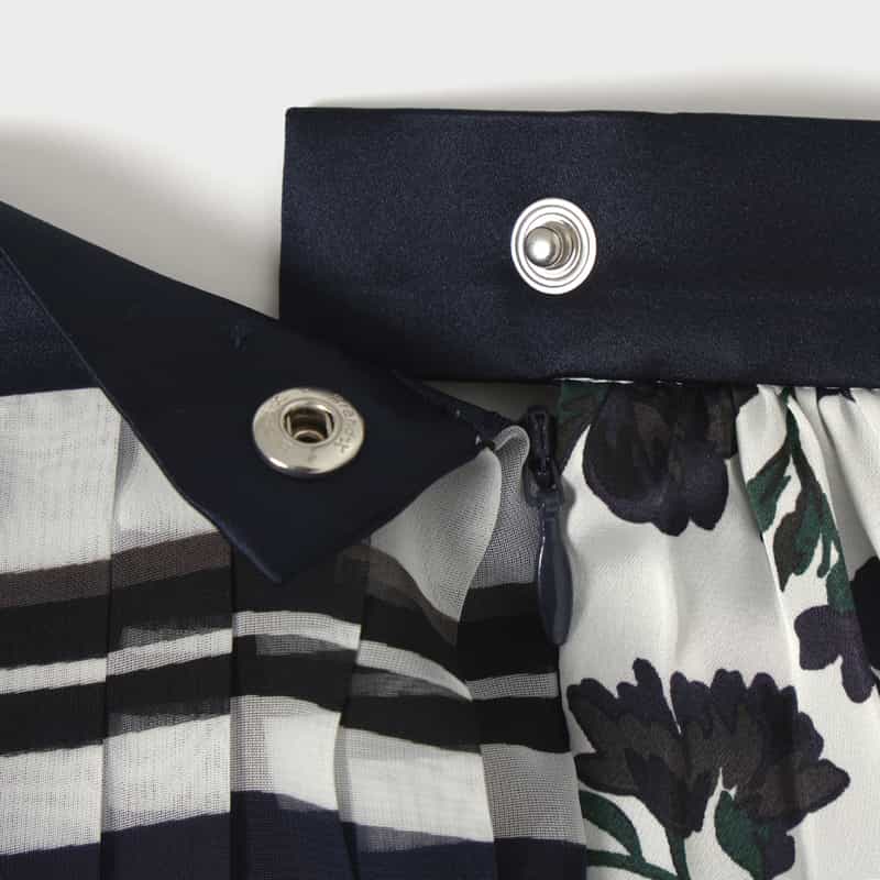 SACAI SACAI＜サカイ＞ プリーツ入りロングスカート WHITE