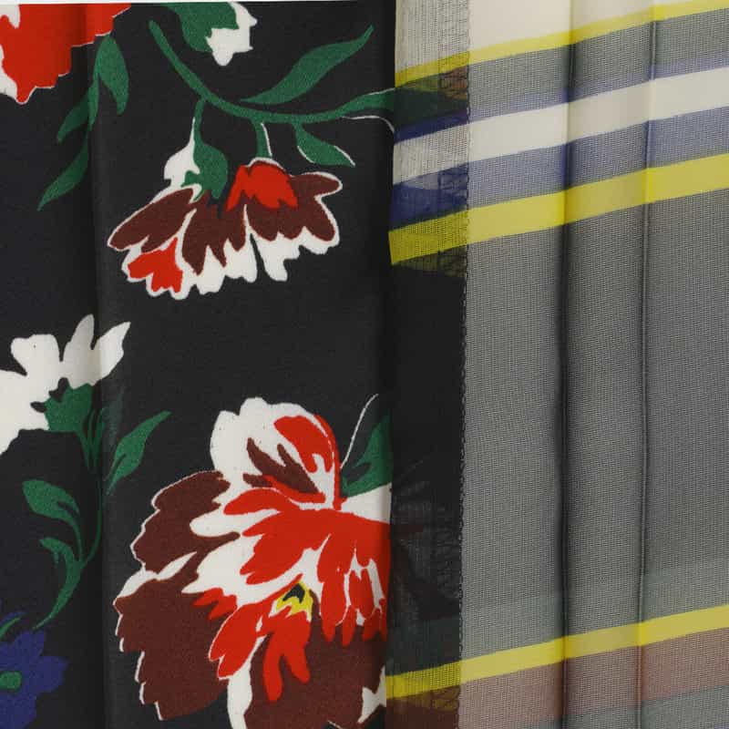 SACAI SACAI＜サカイ＞ プリーツ入りロングスカート BLACK