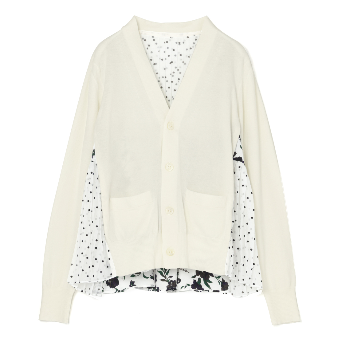 SACAI＜サカイ＞ コンビネーション ニットカーディガン