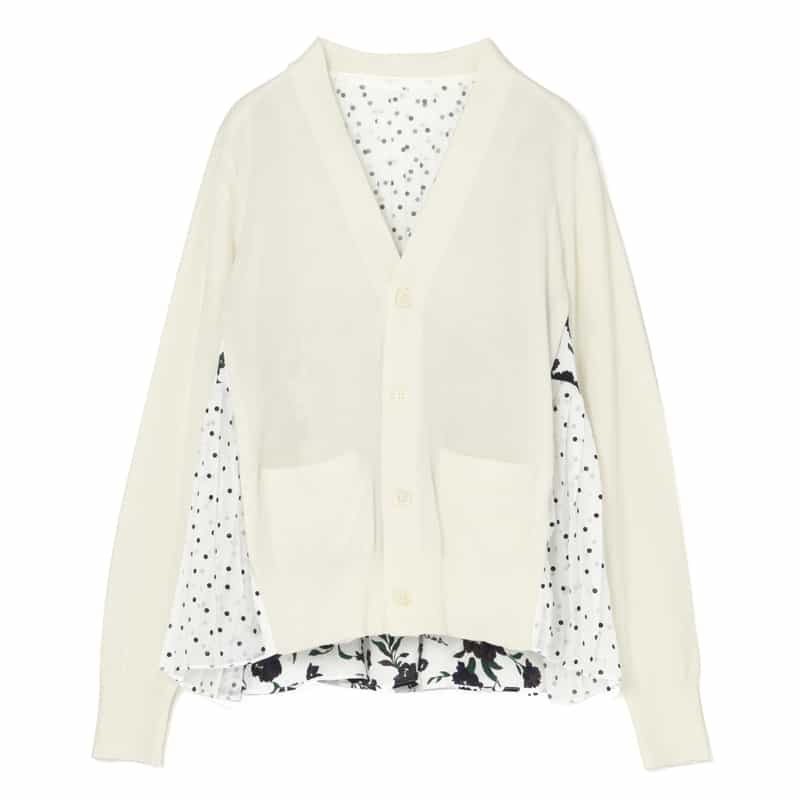 SACAI＜サカイ＞ コンビネーション ニットカーディガン
