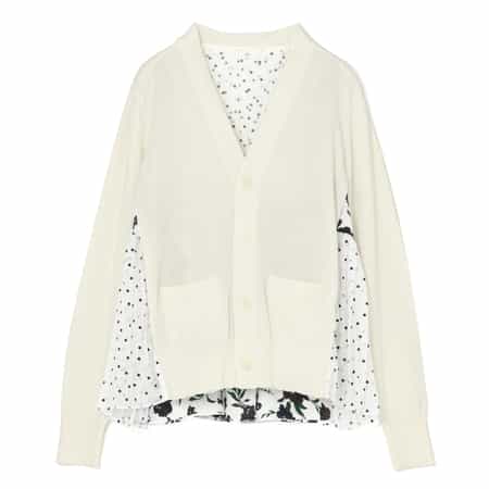 SACAI＜サカイ＞ コンビネーション ニットカーディガン