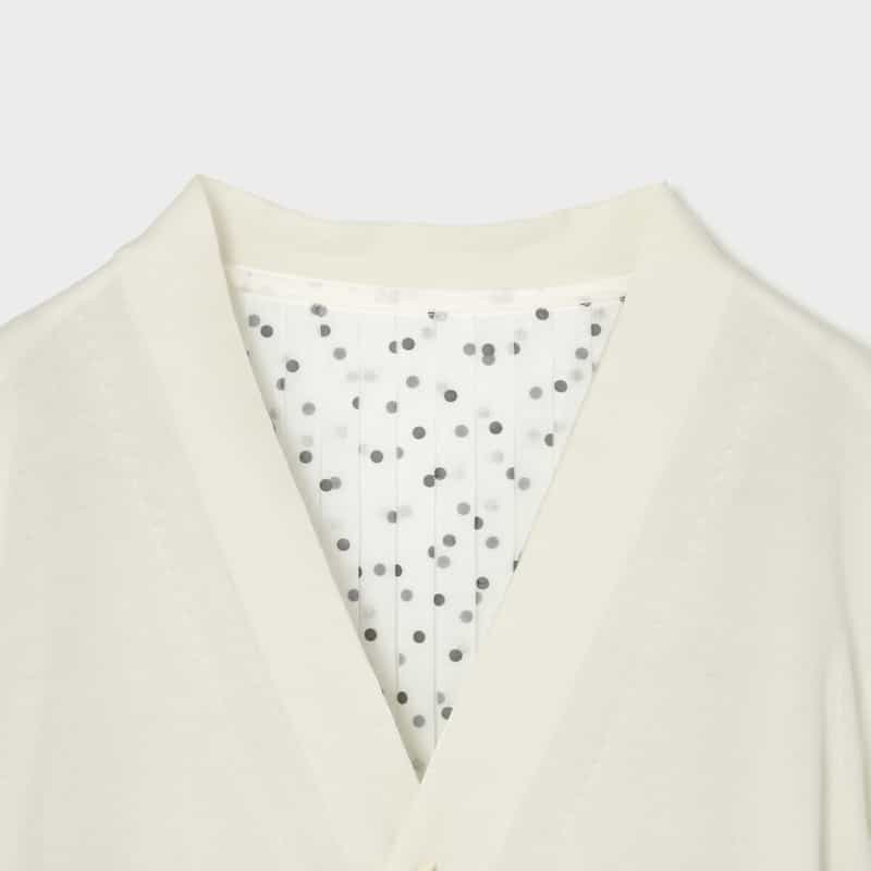 SACAI SACAI＜サカイ＞ コンビネーション ニットカーディガン WHITE