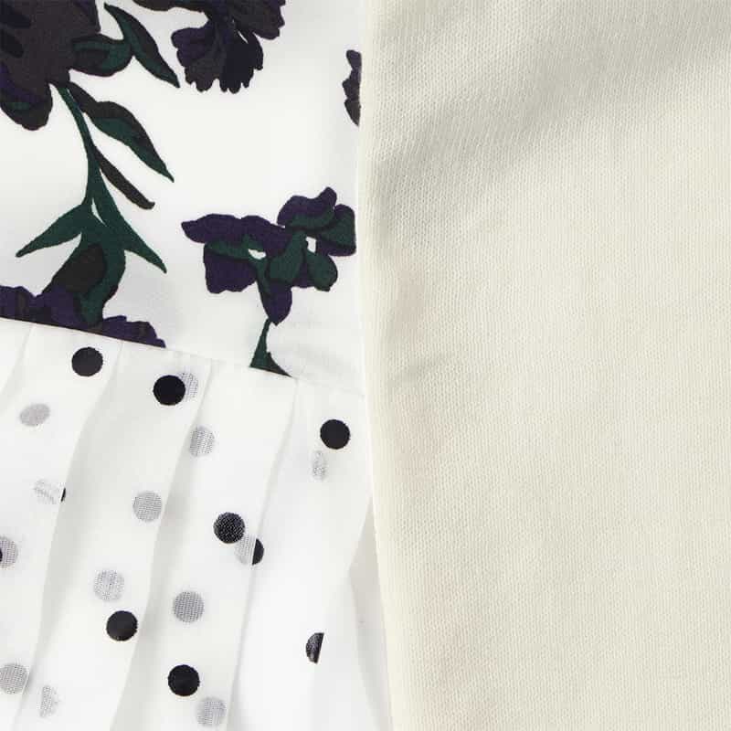 SACAI SACAI＜サカイ＞ コンビネーション ニットカーディガン WHITE