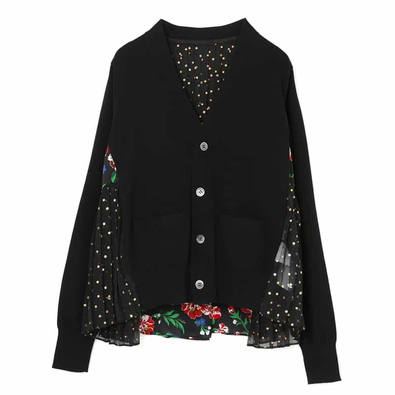 SACAI＜サカイ＞ コンビネーション ニットカーディガン