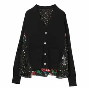 SACAI＜サカイ＞ コンビネーション ニットカーディガン