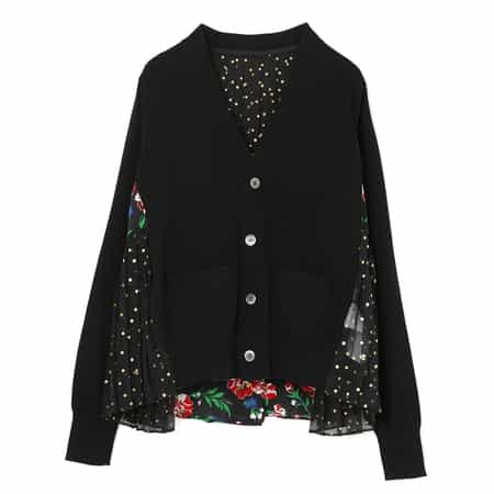SACAI＜サカイ＞ コンビネーション ニットカーディガン