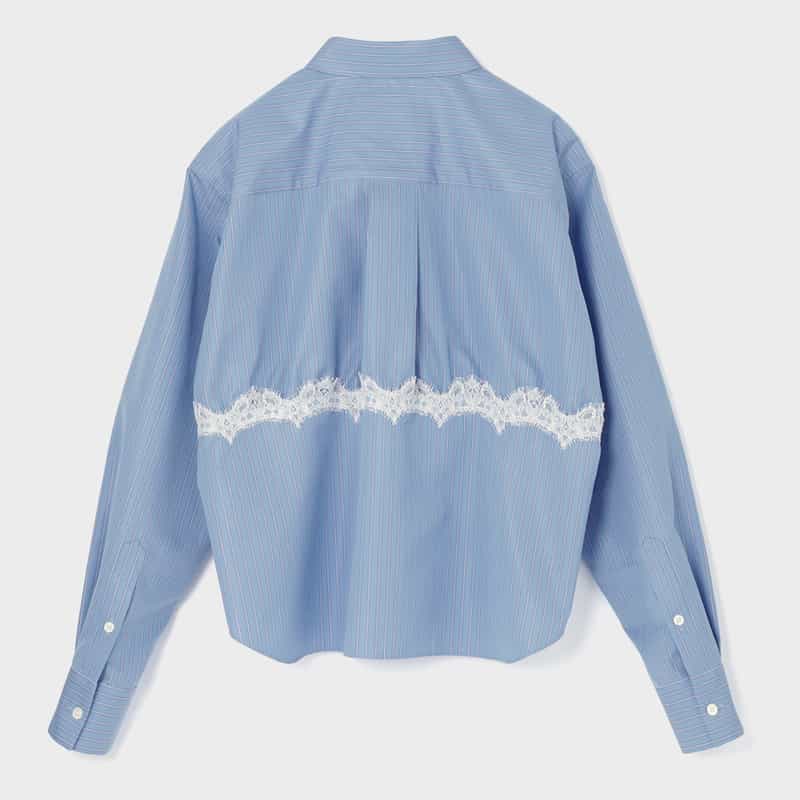 SACAI SACAI＜サカイ＞ レース付きシャツ BLUE