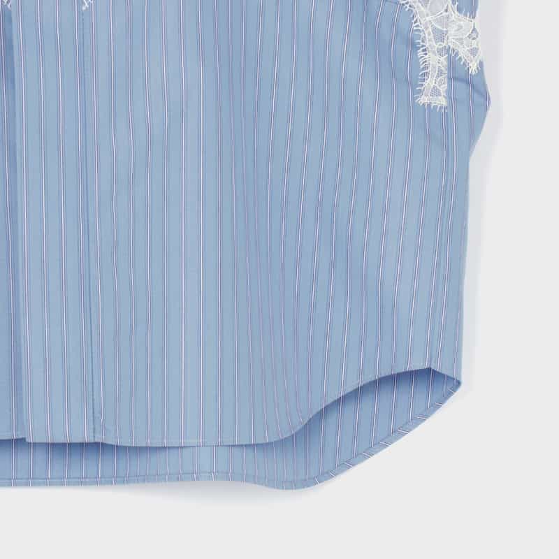 SACAI SACAI＜サカイ＞ レース付きシャツ BLUE