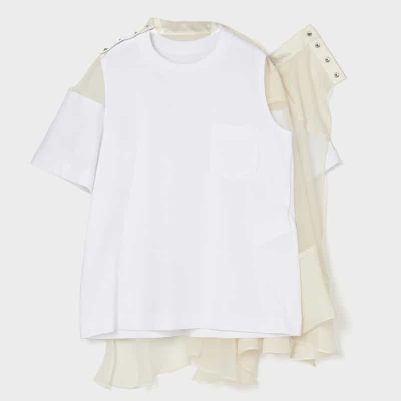 SACAI SACAI＜サカイ＞ コンビネーションカットソー WHITE