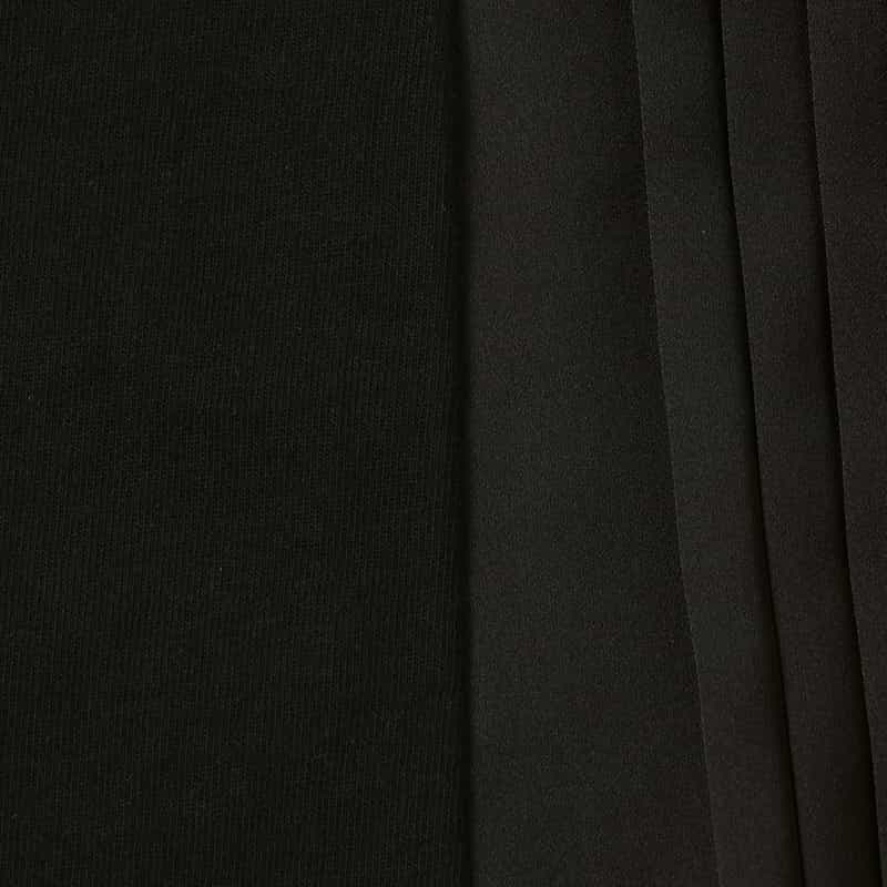 SACAI SACAI＜サカイ＞ コンビネーション プリーツ入りTシャツ BLACK