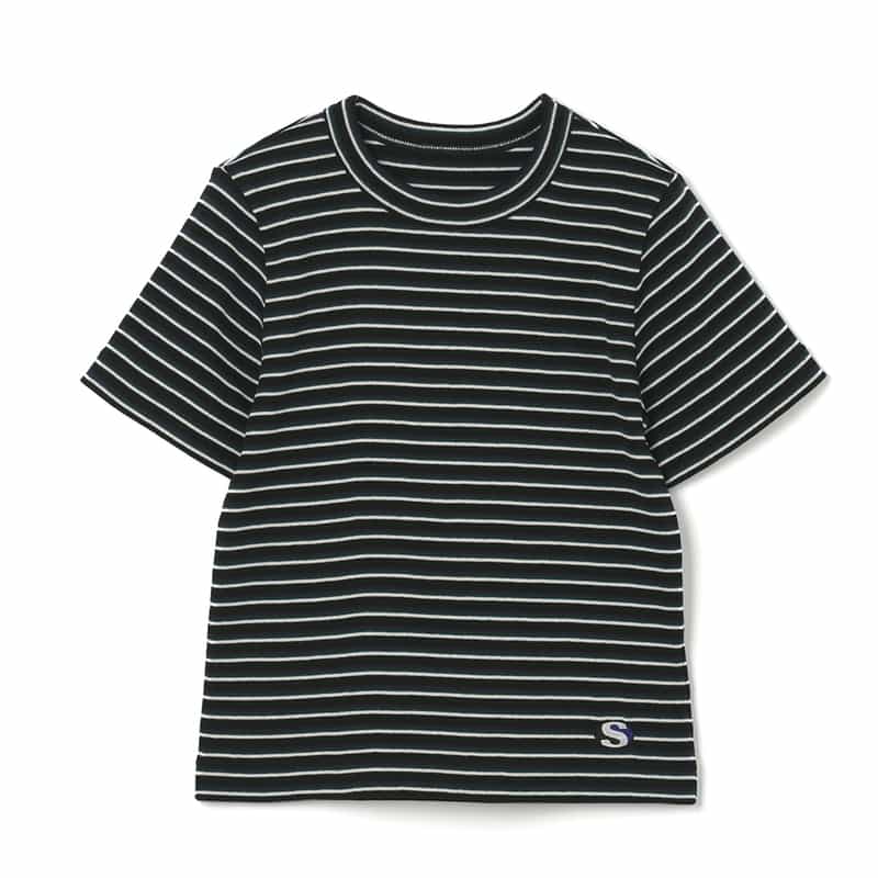 SACAI SACAI＜サカイ＞ ボーダー柄Tシャツ BLACK