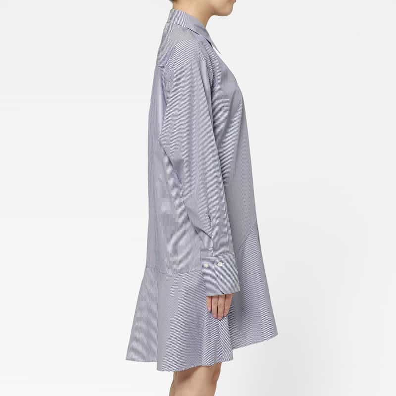 BITE STUDIOS BITE STUDIOS ＜バイト ストゥディオズ＞ ストライプ柄シャツドレス BLUE