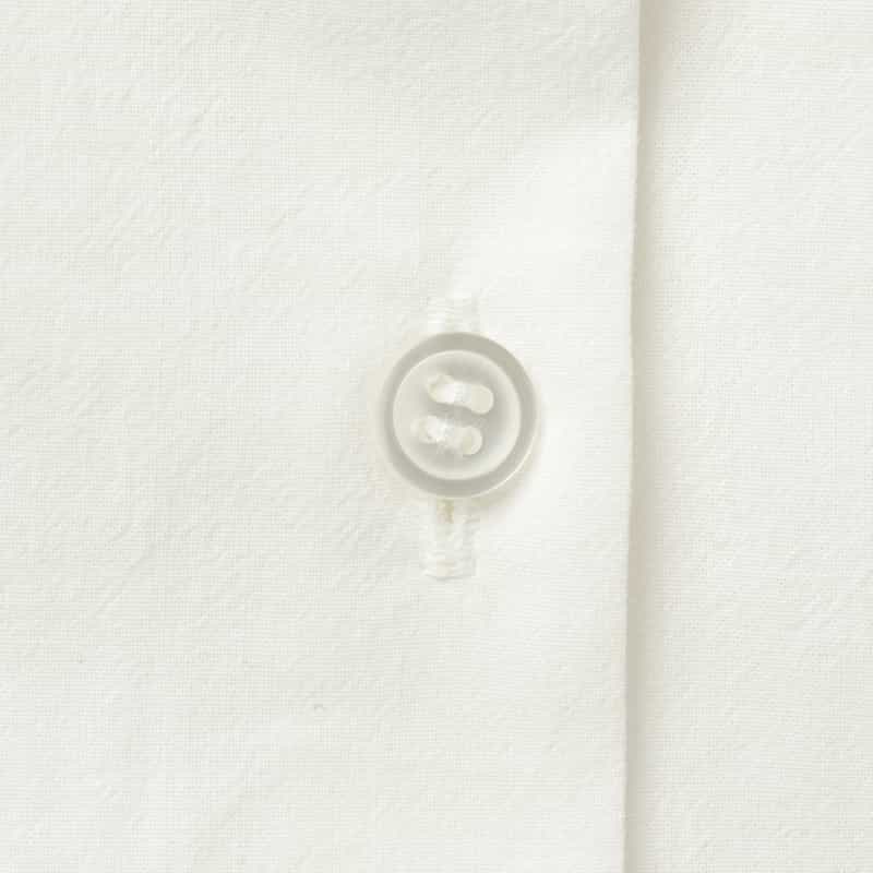 BARNEYS NEW YORK ウォッシャブル フレンチスリーブ タックシャツ WHITE